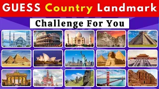 Guess The Country By Landmark in 3 Seconds | 50 Famous Landmark | Landmark Quiz 2024