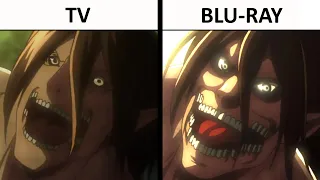 All Attack on Titan S1 TV vs Blu-Ray Differences