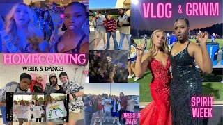 HOMECOMING SPIRIT WEEK VLOG 2022 I Football game, dance, dress up days, & SPIRIT WEEK!