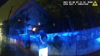 Body camera footage of man breaking into Midtown woman's home