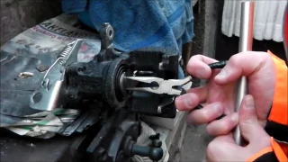 Rear Brake Caliper Homemade Piston Rotation Tool