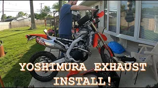 Yoshimura RS 4 Exhaust + CRF450RL ...  ITS ALIVE!