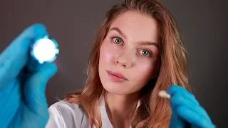 ASMR Relaxing Face Examination.  Medical RP, Personal Attention