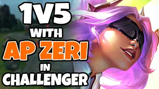 I can 1v5 CHALLENGER GAMES with AP ZERI MID, here's how you can too | Challenger AP Zeri Mid | 12.12