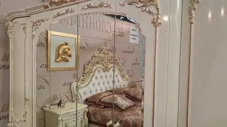 Белая резная мебель для спальни АФИНА, СЛОНИММЕБЕЛЬ