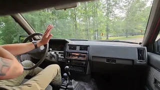 1987 Nissan Pathfinder driving video