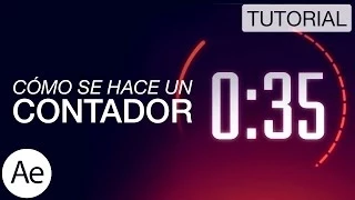 Cómo hacer un contador - Tutorial After Effects