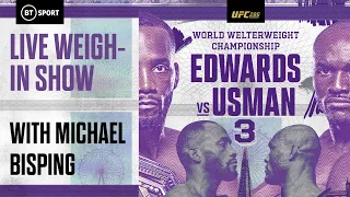 LIVE #UFC286 Weigh-In Show With Michael Bisping 🇬🇧 Edwards v Usman 3 | Trilogy Goes Down In London