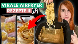 Ich teste NEUE virale Airfryer Rezepte von TikTok (HÖH?!)