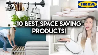 10 BEST IKEA PRODUCTS FOR SMALL SPACES | Space Saving Tips & Ideas