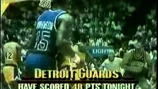 1989 NBA FINALS Game 4 9of10 Pistons Lakers joe dumars James Worthy