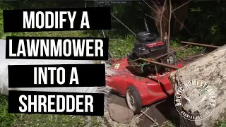 Modify your Petrol Lawnmower to also be a Shredder!