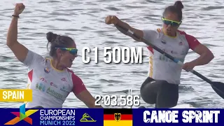 C1 Women 500m Final A | MARIA CORBERA CHAMPION | European Championships Munich 2022 | WAYkVlogs