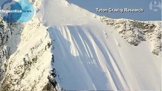 US pro-skier survives massive mountain fall