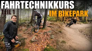 So kommst du sicher durch den Bikepark! MTB Fahrtechnikkurs - Körperhaltung, Kurven & Linienwahl (1)