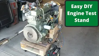 Wood Engine Test Run - Break In Stand - DIY