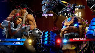 RYU & SPENCER VS ULTRON OMEGA - Marvel vs. Capcom: Infinite (Super Hard AI)