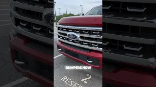 2024 Ford F250 RAPID RED Leveled on 36s