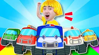 Five Little Monster Trucks | Wolfoo Song - Nursery Rhymes