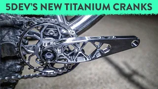 INTRODUCING: 5devs new Titanium Cranks, Titanium Stem, and Titanium Chainrings - Sea Otter 2023