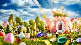 Easter Bunny's House Spring Holiday Ambience ASMR 🐰 Eggs, Candy, Painting, Birds & Tea Sounds