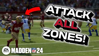 How To Beat ALL ZONE Coverages In Madden 24! Passing Tips!