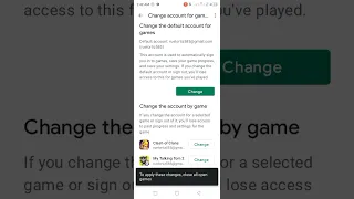 easy way to change accounts in COC game using your Google Play in new update