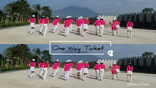 One Way Ticket - Line Dance || Demo by Ladies Dance