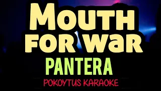 Mouth for war 🎤 Pantera (karaoke) #minusone  #lyrics  #lyricvideo