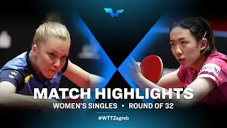 Christina Kallberg vs Kim Hayeong | WS | WTT Contender Zagreb 2022 | (R32)