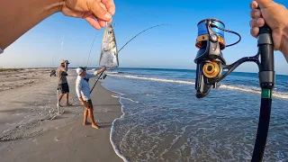 This is why you Always throw Cut bait SURF FISHING !😱