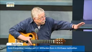 Wolf Biermann am 7. 11. 2014 im Deutschen Bundestag