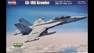 In Box Review : EA-18G Growler : HobbyBoss : 1/48 Scale Model