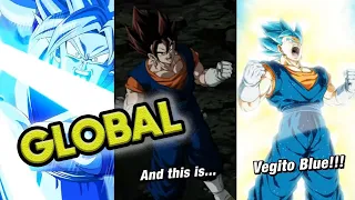 GLOBAL! WORLDWIDE LR VEGITO BLUE ENGLISH MOVIE, NEW TRUNKS SA + TITLE SCREEN! DBZ Dokkan Battle