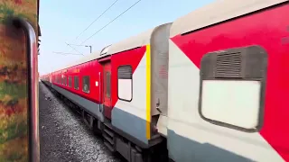 12650 - Karnataka Sampark kranti Express meeting Telangana Express