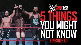 WWE 2K19 5 Things You MIGHT Not Know! #1 (Balor Club, Fix Lanas Hair, Unique Reversal & More)