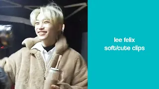 lee felix soft/cute clips for editing