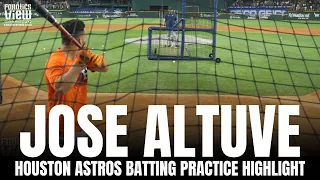 Jose Altuve Batting Practice Highlight From Hitter's Eye View | Houston Astros on Fanatics View