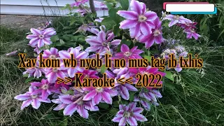 Xav kom wb nyob li no mus tag ib txhis - Tshaj Meej & Maiv Lis ( Karaoke ) 2022