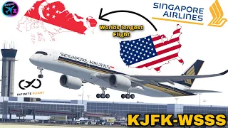 Infinite Flight No.1 ULH: New York (KJFK) - Singapore (WSSS) | Singapore Airlines A359 |