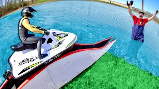 I Built A Roller Coaster For My RC Jet Ski.