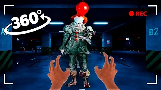 IT || Clown Pennywise in the underground parking lot😱 | 360° Video in 8K