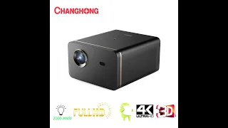 Changhong M4000 1080P 2000ANSI lumens projector under strong light