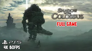 Shadow of the Colossus (2018) Full Game Walkthrough/Playthrough - No Commentary 4K 60FPS PS4 | PS5