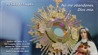 Antífona del Salmo 26, No me abandones, Dios mío.