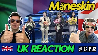 Måneskin - Coraline Sanremo 2022 LIVE (BRITS REACTION)