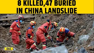 At Least 47 People Were Killed In A Landslide In China's Yunnan Province, Rescue Operation Underway