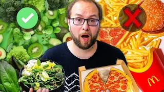 Wir essen 1 Tag MAXIMAL gesund