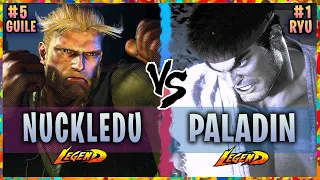 SF6 ▰ 🔥 PART 2 🔥Guile (Nuckledu) Vs. Ranked #1 Ryu (Paladin)『Street Fighter 6』