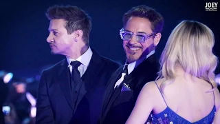 20190415 Robert Downey Jr., Brie Larson and Jeremy Renner at Avengers Endgame Fan Event in Seoul